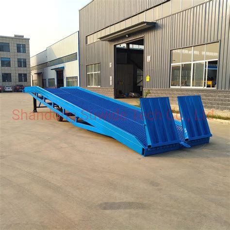 12t Truck Mobile Container Loading Dock Ramps Cargo Ramp Electric