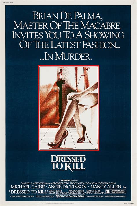 Dressed to Kill 1980 Movie Poster STICKER Die-Cut Vinyl | Etsy