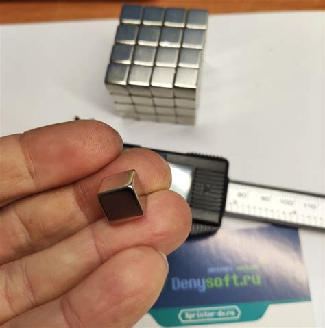 Неодимовый сильный магнит 10х10х10 мм куб