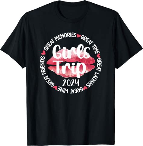 Girls Trip 2024 Funny Vacation Travel Girls Night Out T Shirt