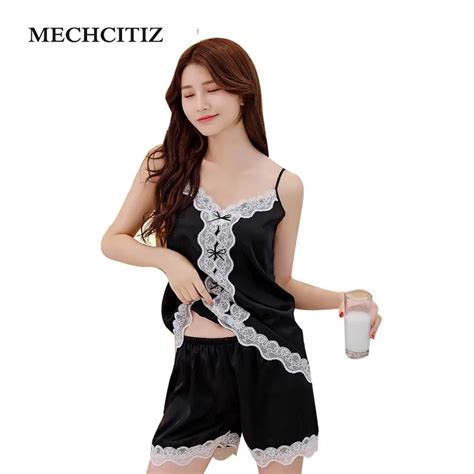 Buy Mechcitiz Sexy Pijama Nightwear Women Silk