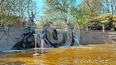 Valentino Park In Turin Statue And Fountain Of The 12 Months Stock