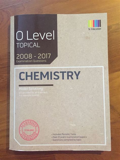 O Level Pure Chemistry Tys Tropical Hobbies Toys Books