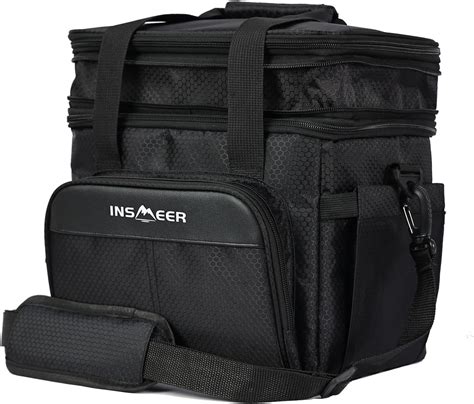 INSMEER 20L Bolsa Nevera Plegable 30 Lata Bolsa Almuerzo Bolsa Térmica