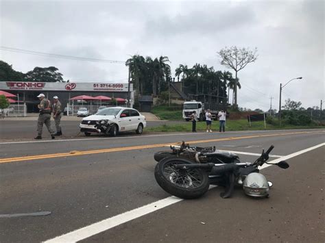 Acidente Deixa Motociclista Ferido Na ERS 130 Em Lajeado Grupo A Hora