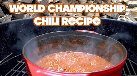 National Champion Chili Recipe (2018) - YouTube