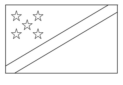 Flag of Solomon Islands Emoji coloring page | Free Printable Coloring Pages