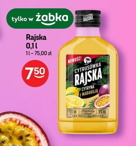 Wódka smakowa Cytrusówka rajska promocja Żabka Ding pl