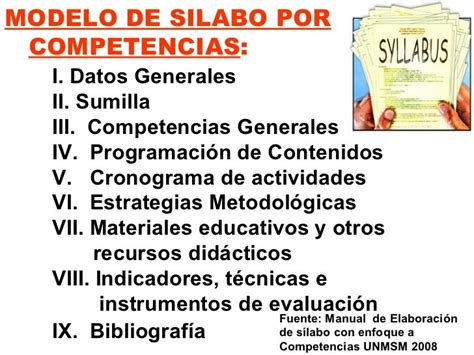 Silabo Por Competencias Vs Por Objetivos