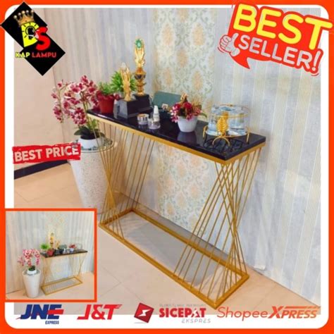 Jual Meja Hias Ruangan Consul Minimalis Besi Gold Shopee Indonesia