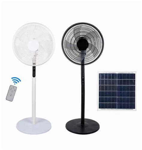 Solar Powered Rechargeable Fan with Portable Quiet Stand - LEDsle