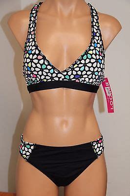 Nwt Anne Cole Locker Swimsuit Bikini Pc Set Sz Xl Racer Back Bra