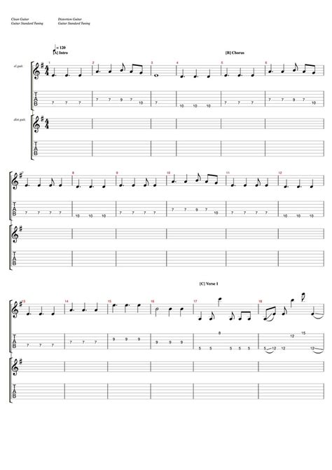Otherside Tab Chords Red Hot Chili Peppers PaidTabs