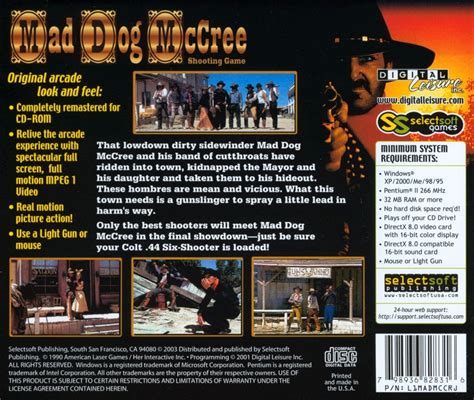 Mad Dog Mccree 1991 Box Cover Art Mobygames