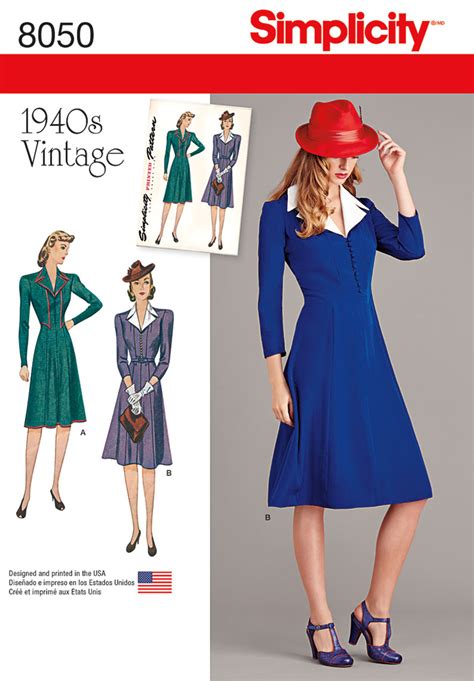 Simplicity Vintage S Dress Pattern