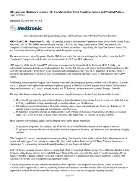 Pdf Medtronic News