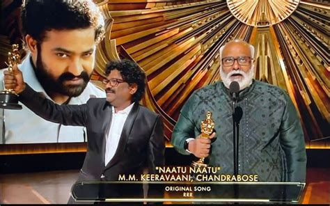 Oscar For Natu Natu মৌলিক গীতৰ অস্কাৰ Rrrৰ নাটু নাটু শীৰ্ষক গীতলৈ