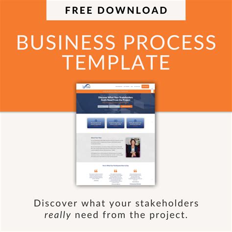 Business Process Template (FREE) - The Business Analyst's Toolkit