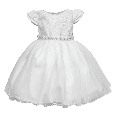 Vestido Batizado Infantil Branco Gliter Luxo Xuxuzinhos Baby