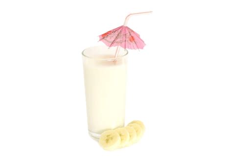 Premium Photo Natural Yoghurt With Banana