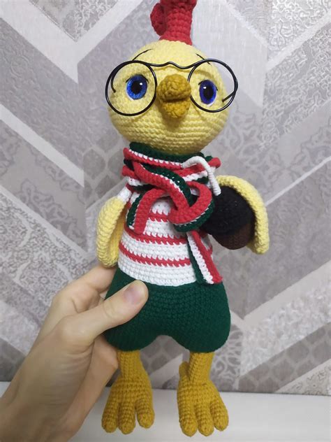 Kogut na szydełku ptak handmade Wielkanoc Maskotka Zabawka Amigurumi