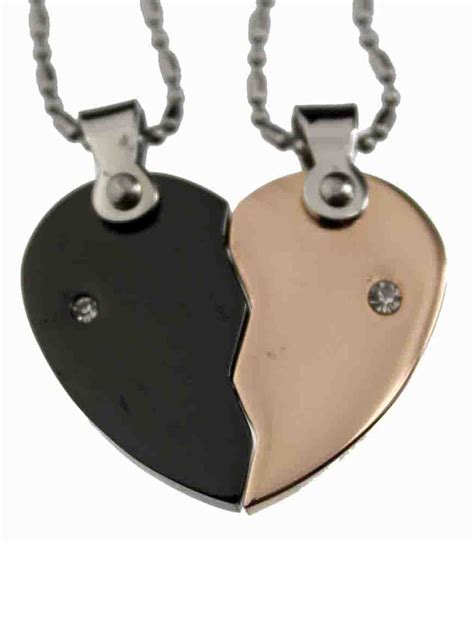 Heart Necklaces For Couples That Split