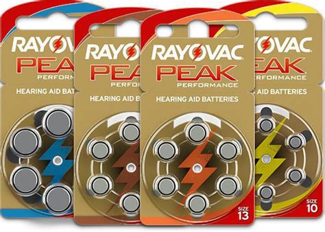 Peak Rayovac Hearing Aid Batteries