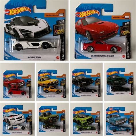Hot Wheels Nightburnerz Series Bentley Mazda Mercedes Porsche Jaguar BMW McLaren Shopee Malaysia