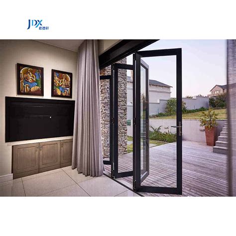 Balcony Modern Style Bi Folding Doors Bifold Aluminum Alloy Folding