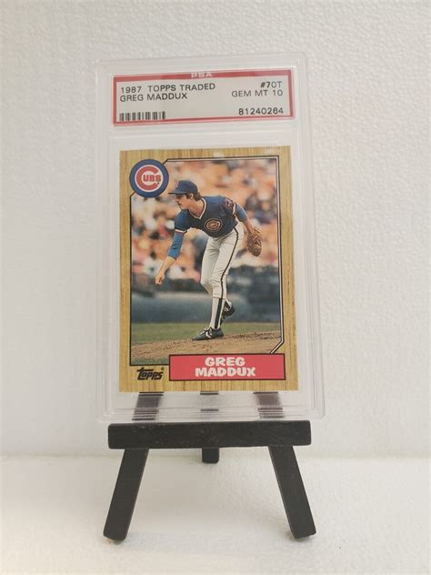 Topps Traded T Greg Maddux Rc Cubs Hof Psa Ebay