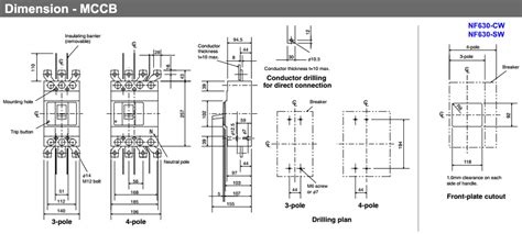 Cầu Dao Tự Động Mitsubishi NF630 CW 3P 630A