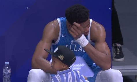 Watch As Nba Star Giannis Antetokounmpo Breaks Down In Tears After Leading Greece To Paris Olympics