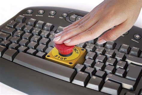 Emergency Button on Keyboard Stock Image - Image of switch, keyboard ...