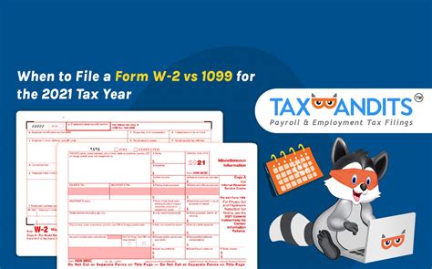 When To File A Form W 2 Vs 1099 For The 2021 Tax Year Blog Taxbandits