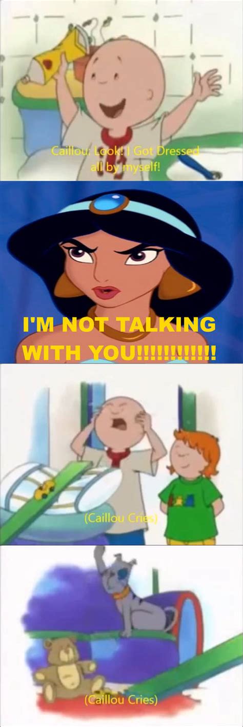 Jasmine Aladdin Gets Mad At Caillou By Mnwachukwu16 On Deviantart