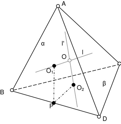 Points A, B, C, and D are four non-coplanar points. We want to prove... | Download Scientific ...