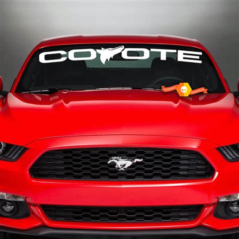 Mustang Coyote Coyote Parabrisas Vinilo Calcomanía Gráfica Pegatina