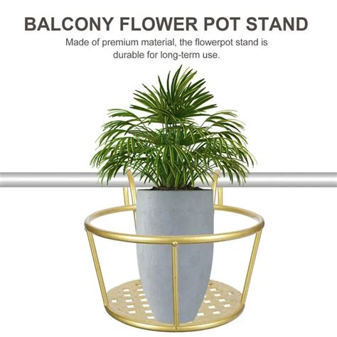 Pots Bacs Jardini Res Porte Pot De Fleurs En Fer Support De Balcon