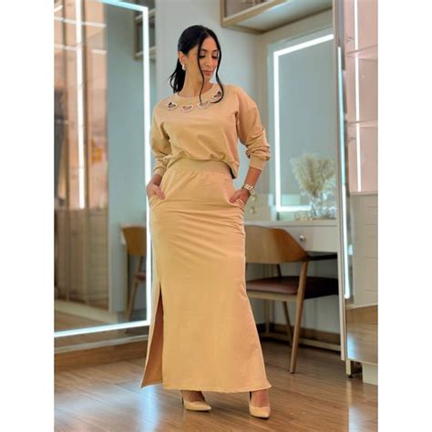 Conjunto Marcela Nude Por Katia Vilar Moda Clássica