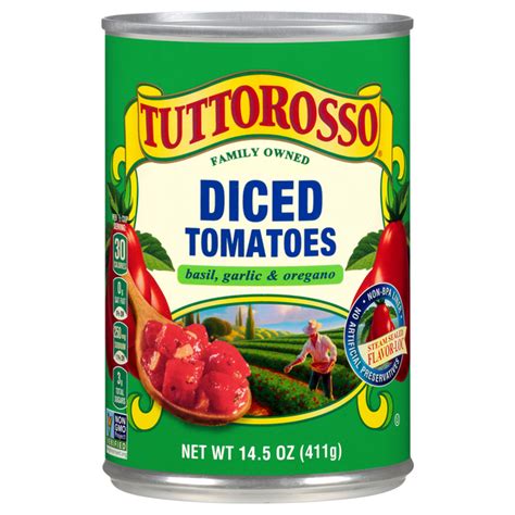 Save On Tuttorosso Tomatoes Diced With Basil Garlic Oregano Order