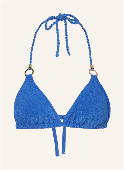 Heidi Klein Triangel Bikini Top STELLENBOSCH In Blau