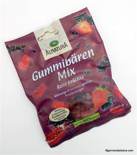 Alnatura Gummy Bears Mix Red Fruits GermanDeliStore