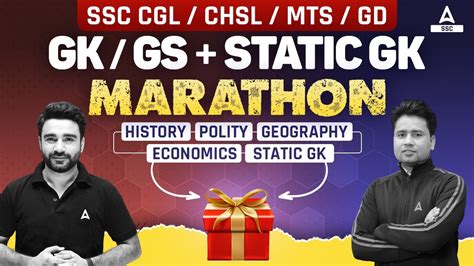 Gk Gs Static Gk Marathon Class For Ssc Cgl Chsl Mts Gd Gk Gs By