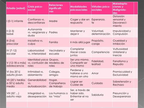 Etapas Del Desarrollo Humano Segun Erik Erikson Nbkomputer