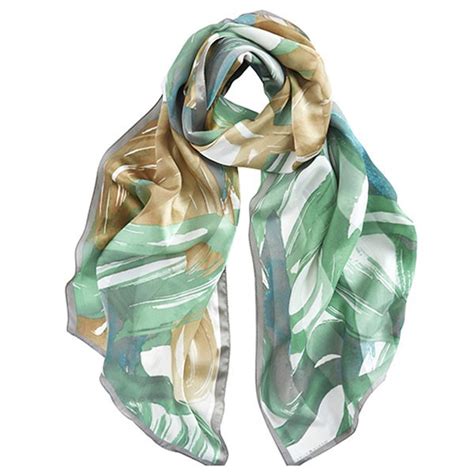 China Custom Digital Printed Silk Scarves Manufacturer Supplier And