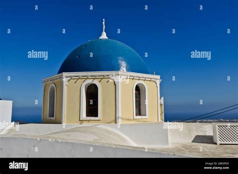 Santorini Blue Church Hi Res Stock Photography And Images Alamy