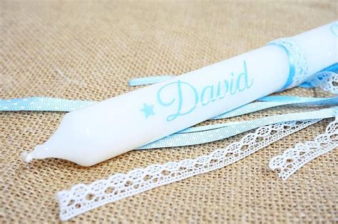 Vela Personalizada Para Bautizo Es Un Perfecto Regalo Para Padrinos O