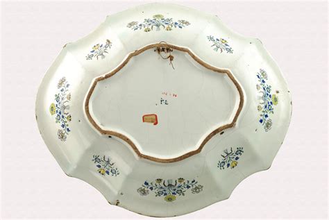 Th Century Polychrome Faience Lobed Platter For Sale At Stdibs