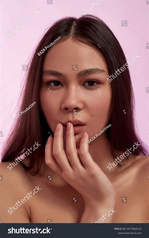Vertical Narrow Shot Pretty Asian Naked Stock Photo Shutterstock