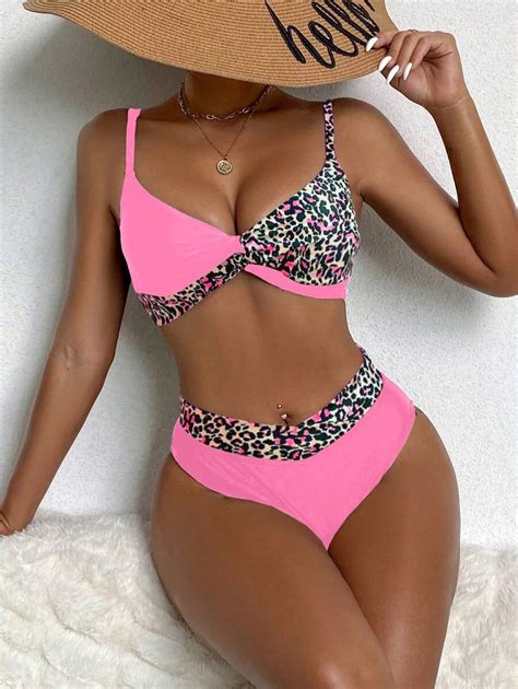 Estampa De Leopardo Mai Bikini Shein Pt